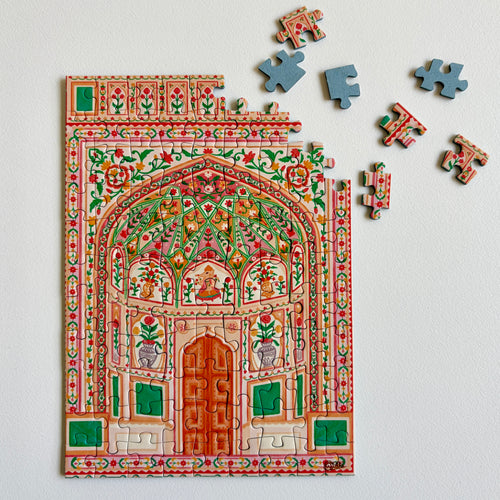 Amer Fort - 99 Piece Mini Jigsaw Puzzle